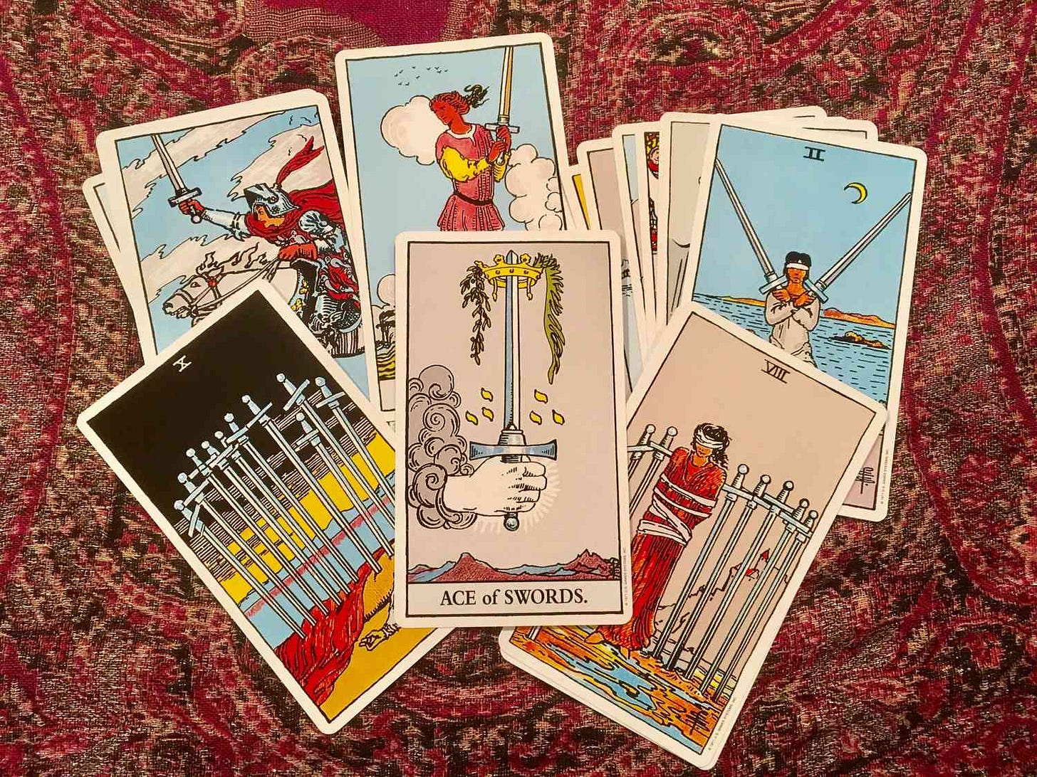 Sword Cards Tarot Meanings