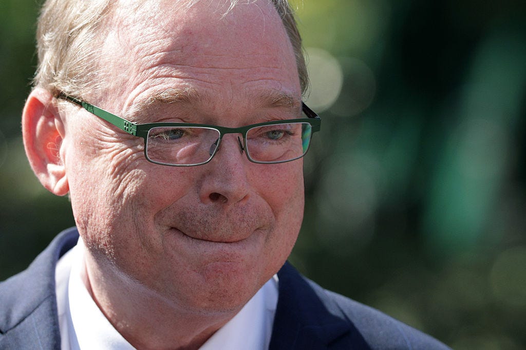 Kevin Hassett, pursing his lips Kevin Hassett, pursing his lips