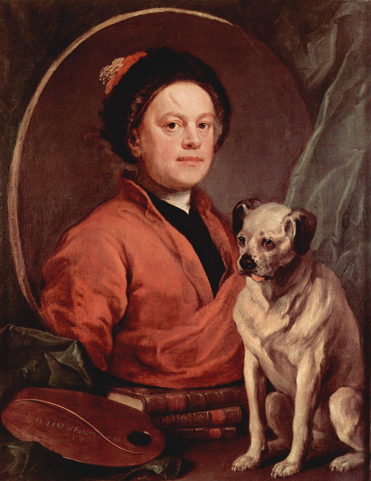 William Hogarth, The Painter and his Pug, 1745 William Hogarth, The Painter and his Pug, 1745