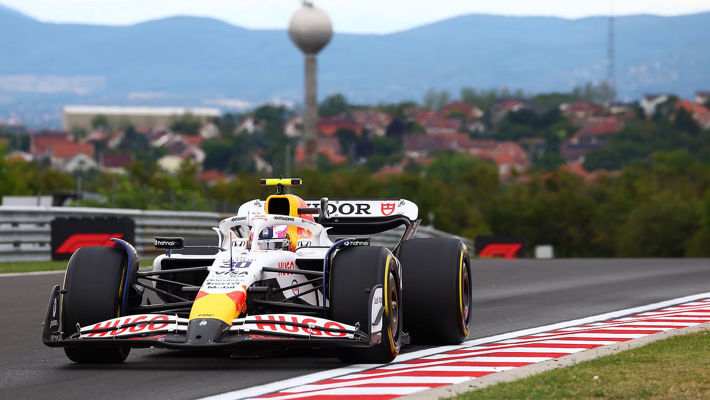 Liam Lawson has scored points from a top-10 grid slot at four of the last five races. | Credit: Formula One