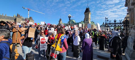 1MillionMarch4Children in Ottawa. Read the poster! See the faces! 
