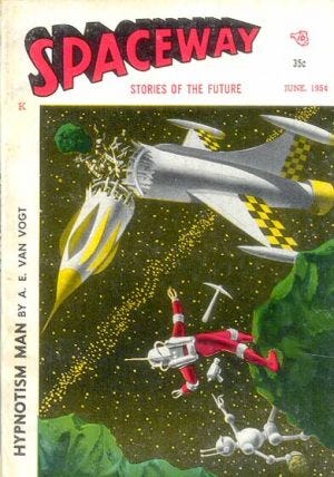 Spaceway June, 1954 Front Cover Spaceway June, 1954 Front Cover