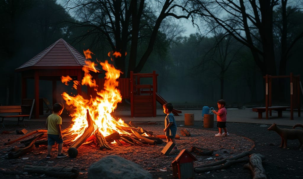 The Playground Burns While We Argue About the Toys