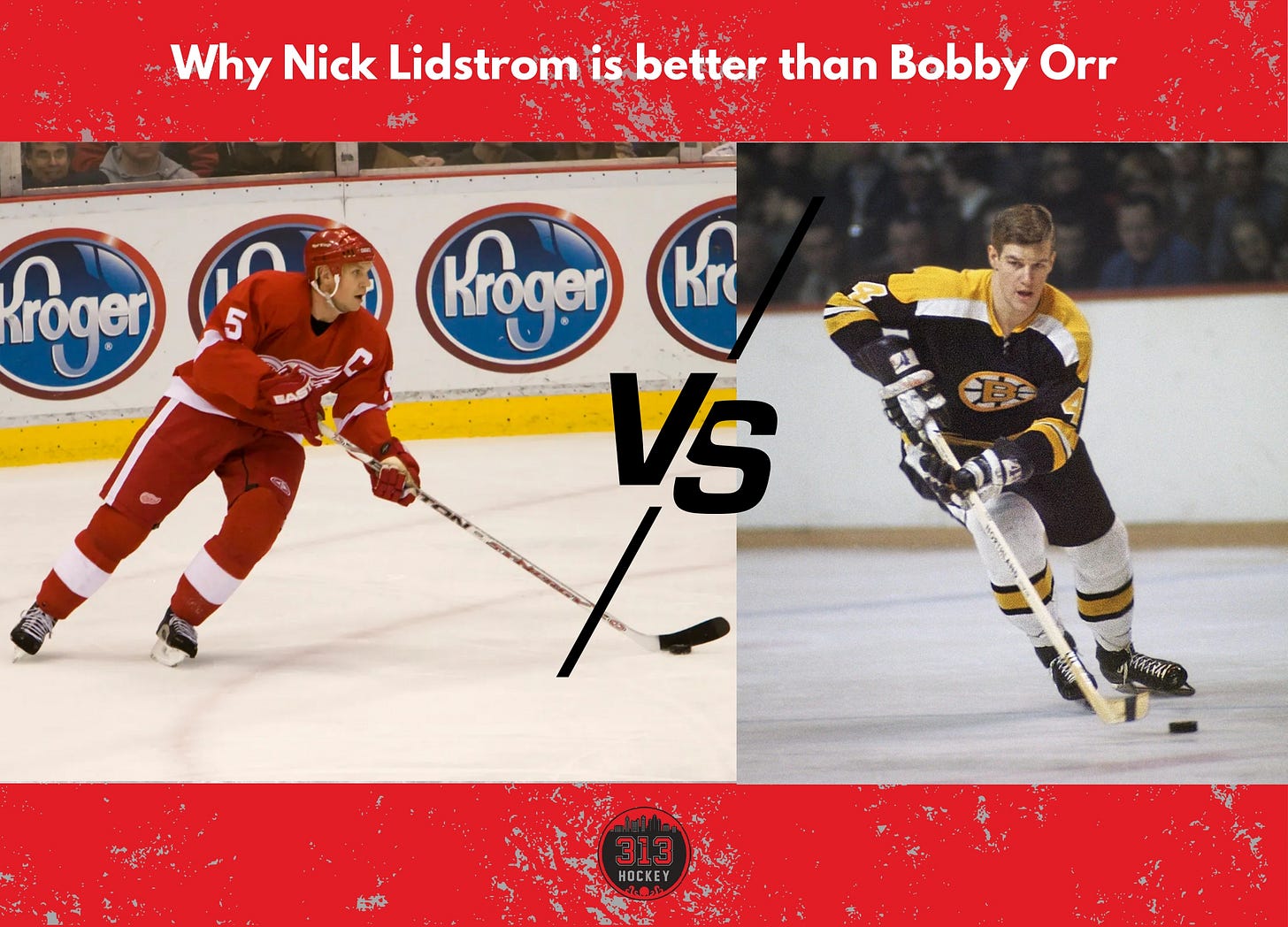 Nick Lidstrom vs. Bobby Orr