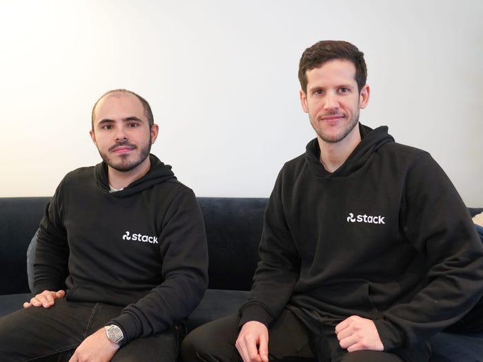 StackAI co-founders Bernard Aceituno and Antoni Rosino