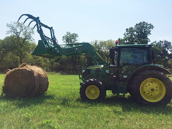 Farmer Ted and his John Deere tractor