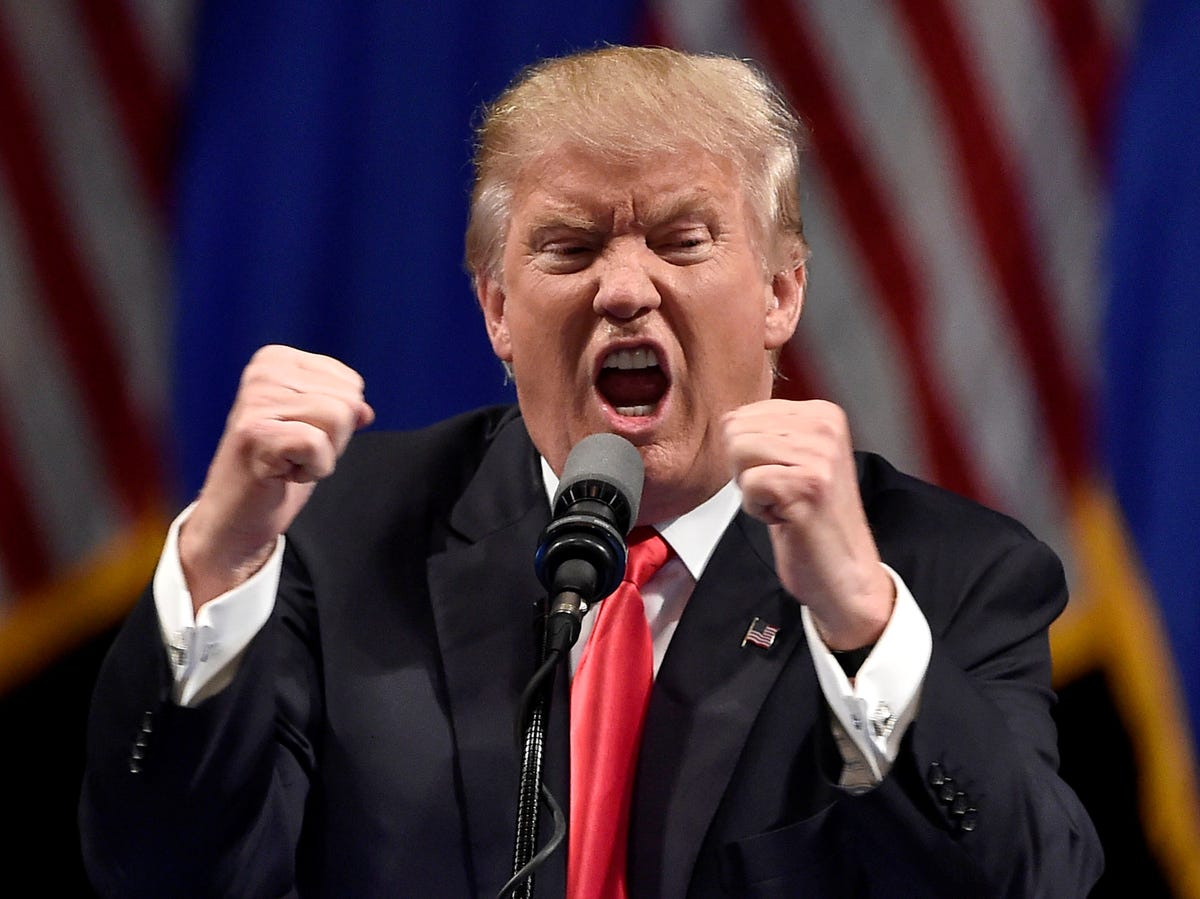 Donald Trump Screaming President 8x10 Picture Celebrity Print