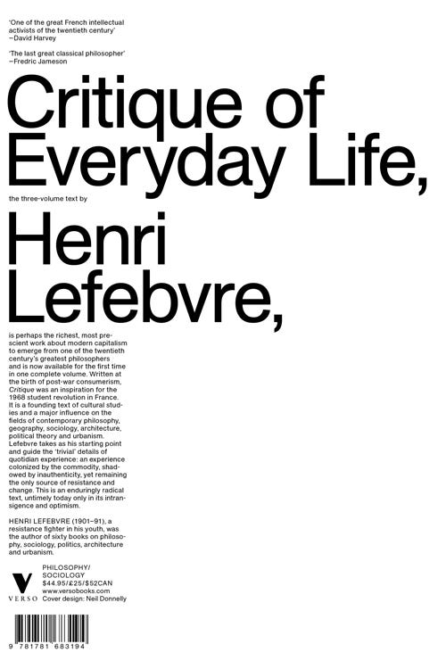 Critique of Everyday Life – Verso