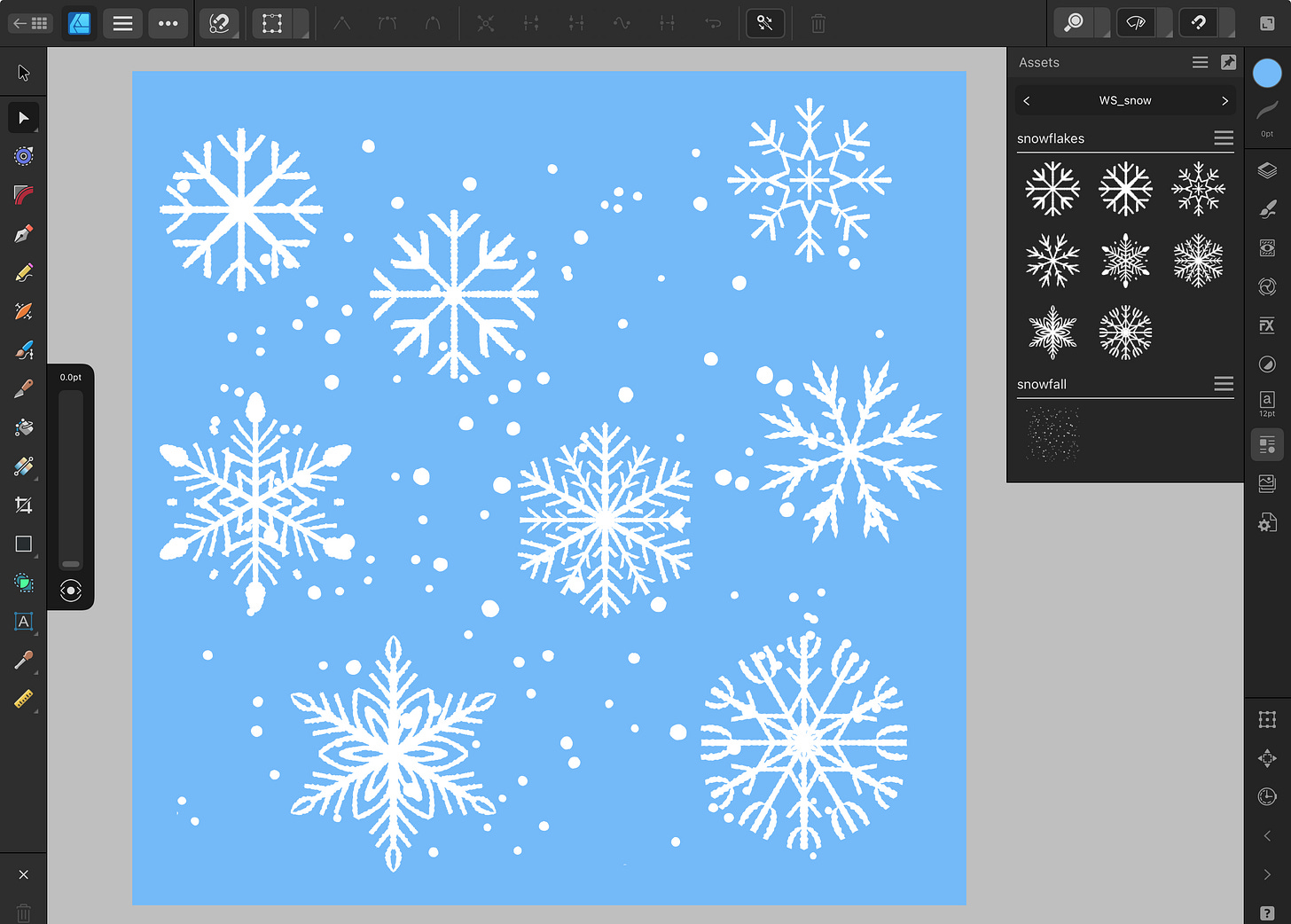 [Resources] Hand-drawn snow & snowfall assets