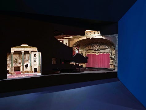 Maquete de sala de cinema