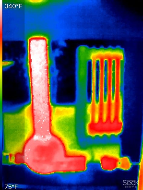 Thermal Images of running TSG