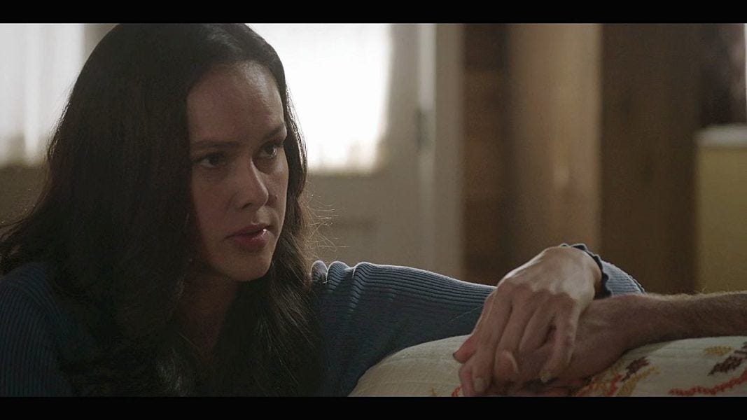 Walker bloated Julia touching Jared Padalecki's hand on set. Walker bloated Julia touching Jared Padalecki's hand on set.