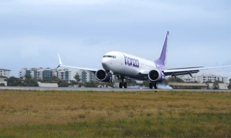 A Bonza plane taking off
