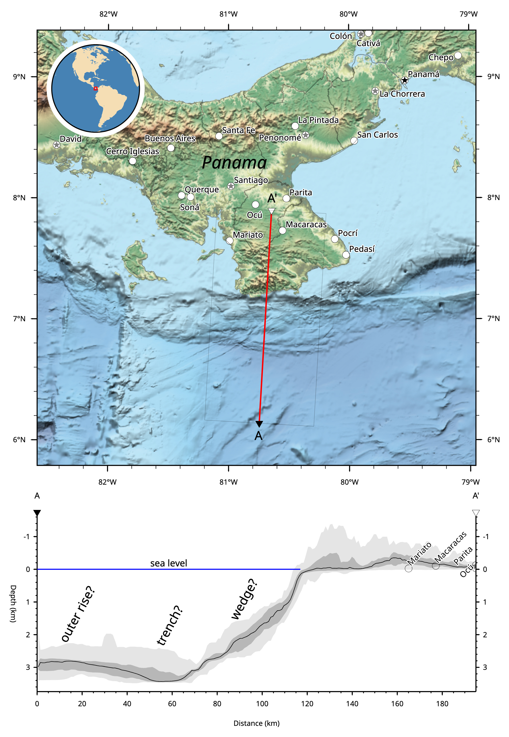Shallow Fetch M7.7 earthquake strikes southern Panama