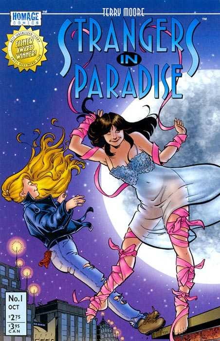 Cover to Strangers in Paradise #1