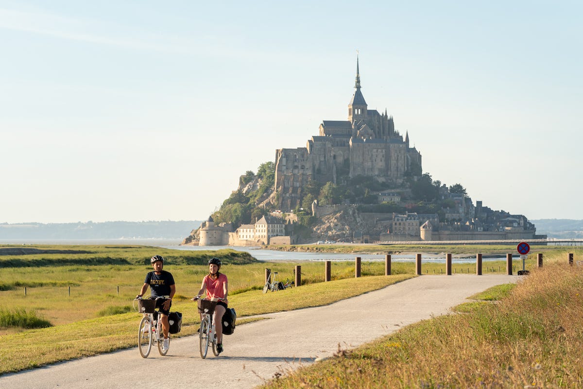 Le Mont Saint Michel from the Velomartime
