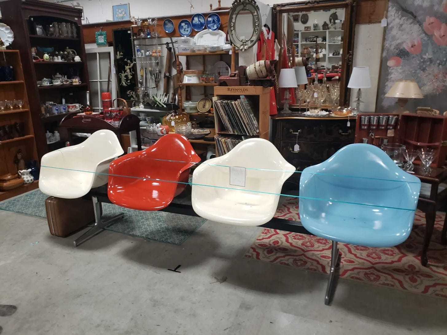Vintage Herman Miller Eames Tandem Bench - Picture 1 of 8