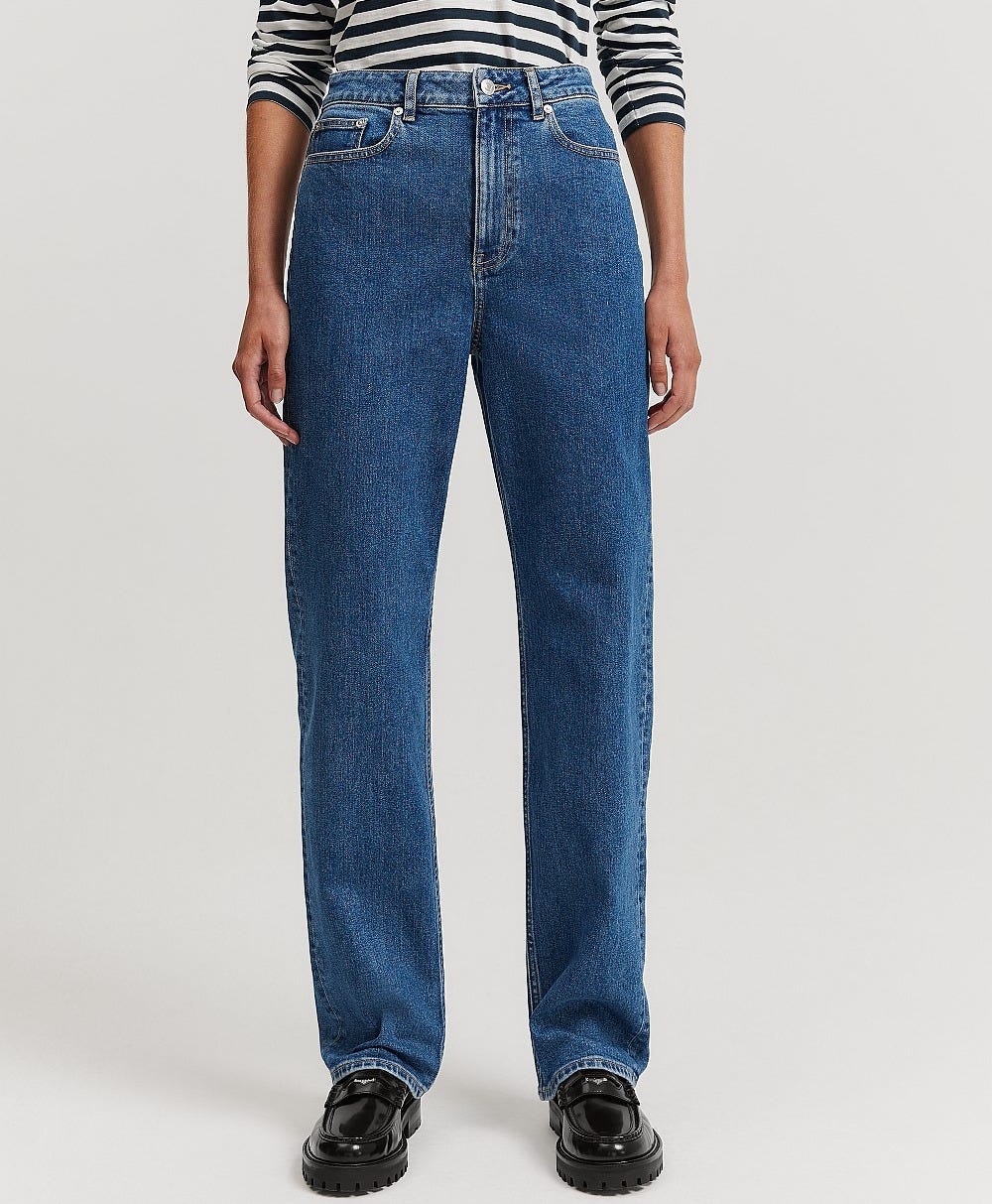 High Rise Straight Leg Jean