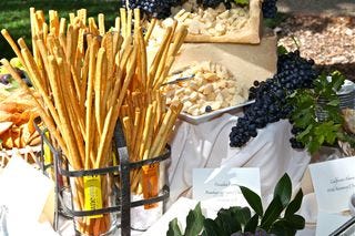 A – Spottswoode – bread, cheese table A – Spottswoode – bread, cheese table