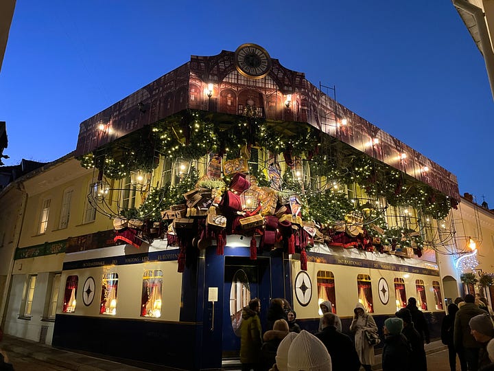 Рождественские украшения в Вильнюсе