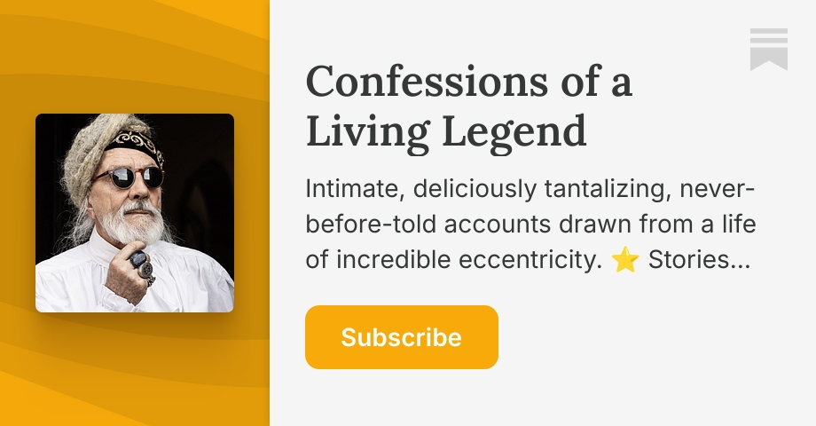 Confessions of a Living Legend | Prince Stash | Substack