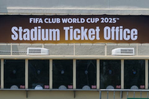 La taquilla del Rose Bowl en Pasadena, California