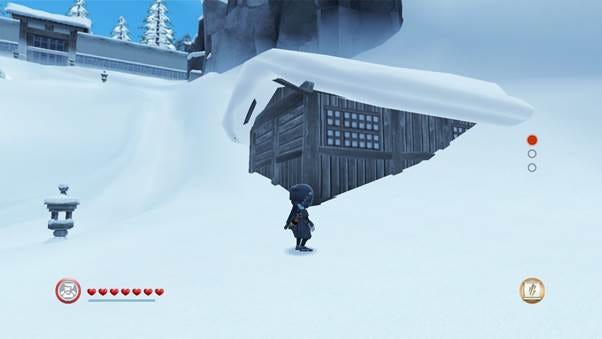 A video game screen with a cartoon character standing in the snow

AI-generated content may be incorrect.