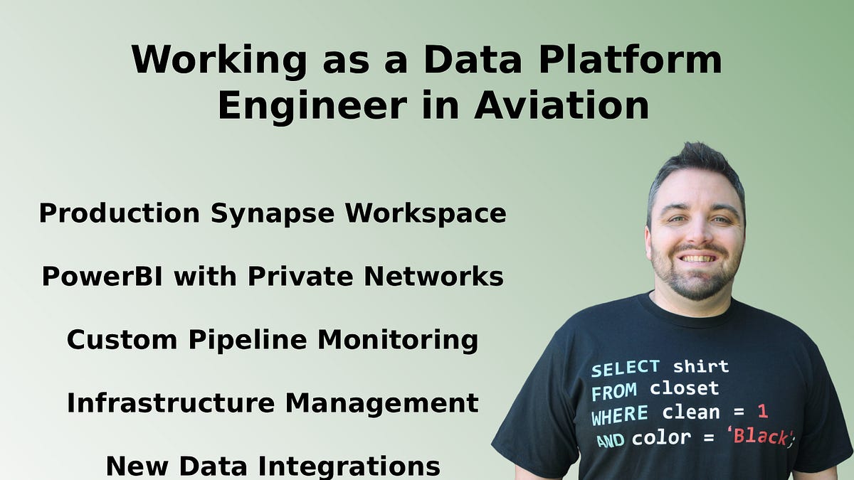 A Month in the Life of a Data Platform Engineer in Aviation