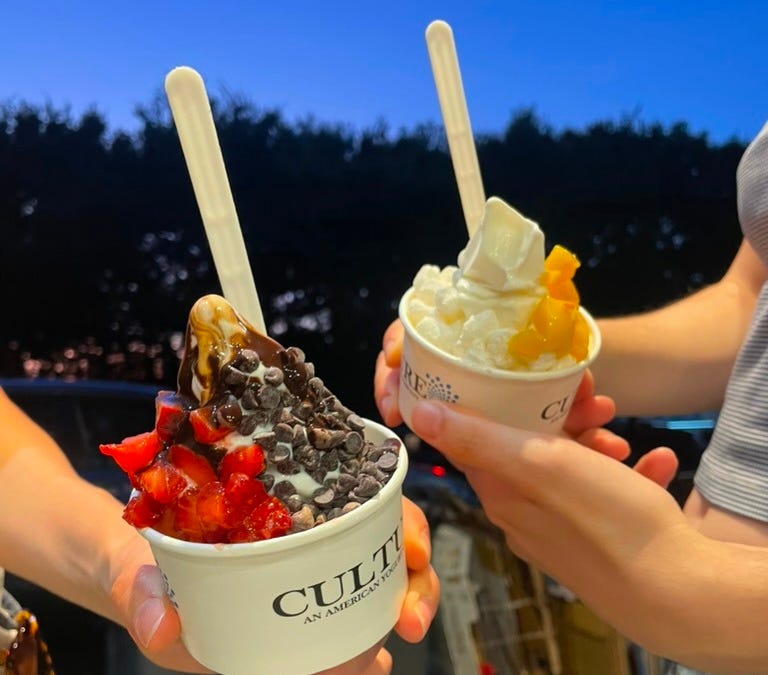 On fro-yo, the dessert of discipline