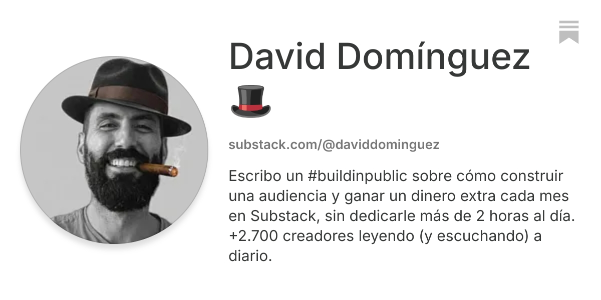 David Domínguez 🎩 | Substack