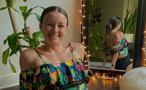 Fitness influencer Megan The Trainer was found to have an 19 inch ovarian cyst after her TikTok fans urged her to seek medical advice because of her swollen stomach. Photo by Instagram/@Megan_Hope_Johnson.