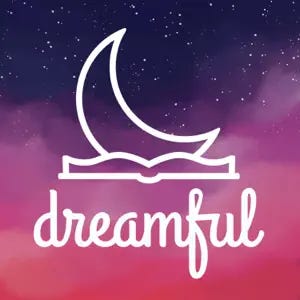 The logo for the Dreamful podcast.