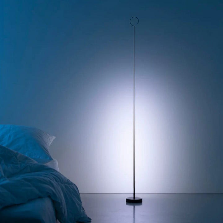 Infinito Wall-Suspension Light and Anima Floor Light from Davide Groppi