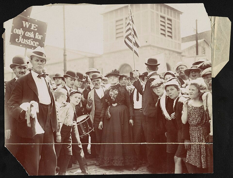 File:"Mother" Jones and her army of striking textile workers starting out for their descent on New York The textile workers of Philadelphia say they intend to show the people of the country their LCCN2015649893.jpg File:"Mother" Jones and her army of striking textile workers starting out for their descent on New York The textile workers of Philadelphia say they intend to show the people of the country their LCCN2015649893.jpg