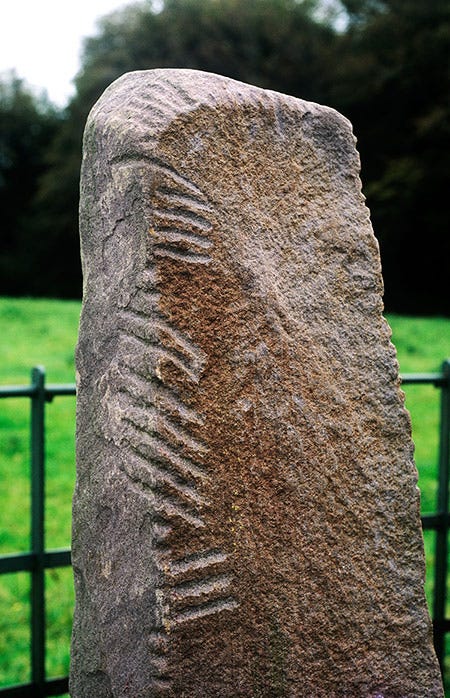 Ogham Stone, Dunloe, County Kerry, Ireland. Ogham Stone, Dunloe, County Kerry, Ireland.