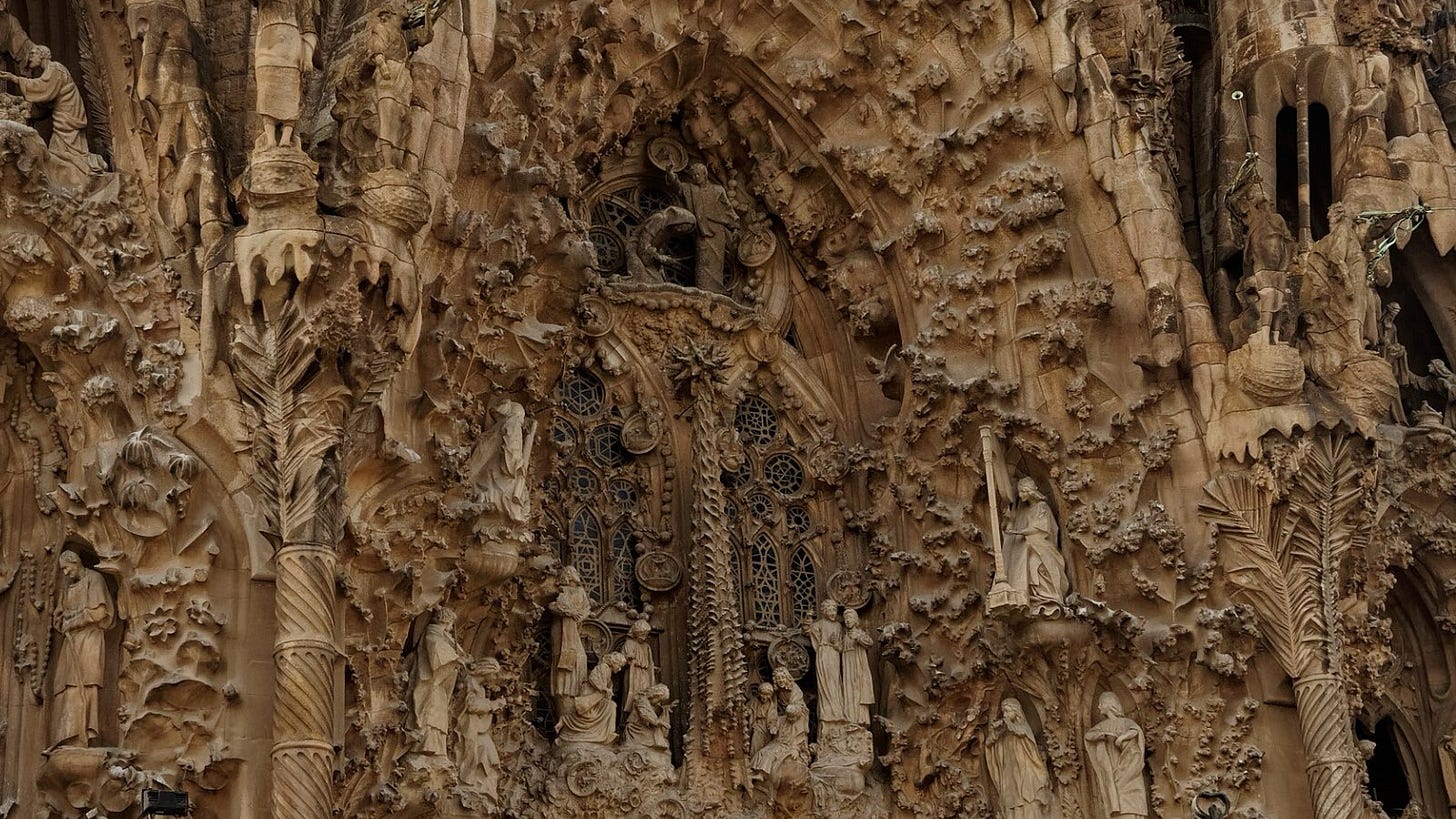 Nativity façade of Antoni Gaudí’s Sagrada Família