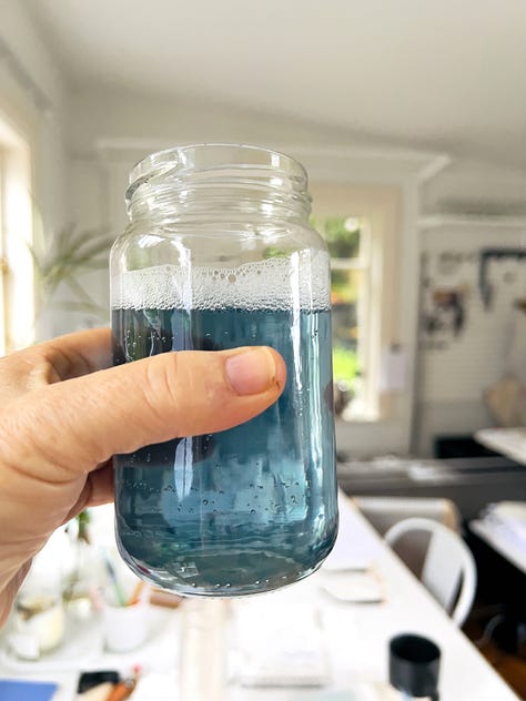 making pigment from red cabbage