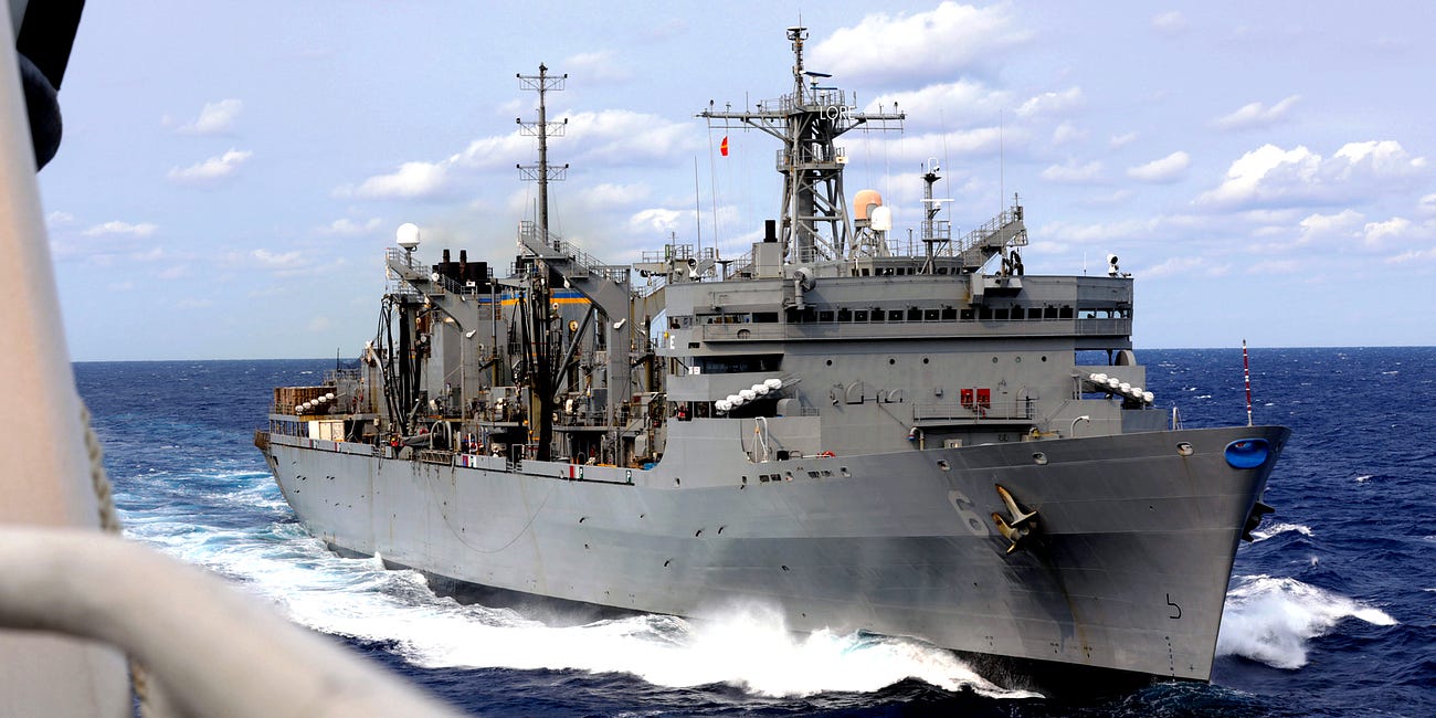 Caribbean - USS Truxtun and USNS Supply Collide During Replenishment Operation