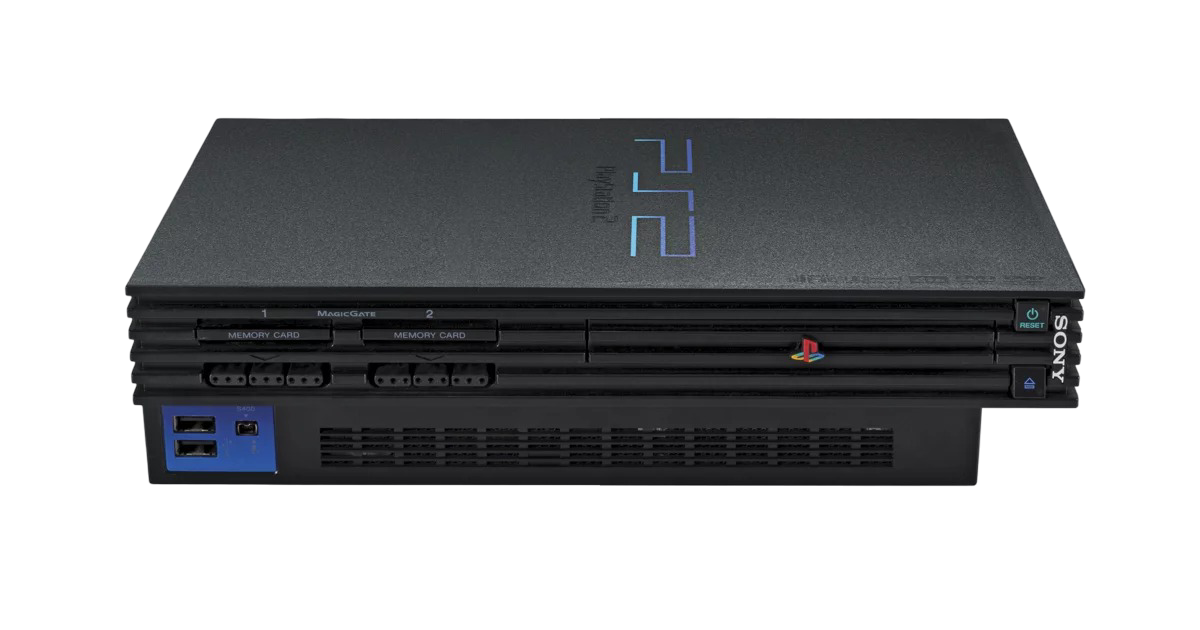 Original PlayStation 2 console representing home console hardware