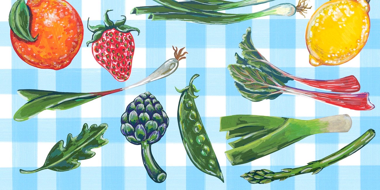 What To Cook with April’s Best Produce: Recipes & Phone Wallpapers 