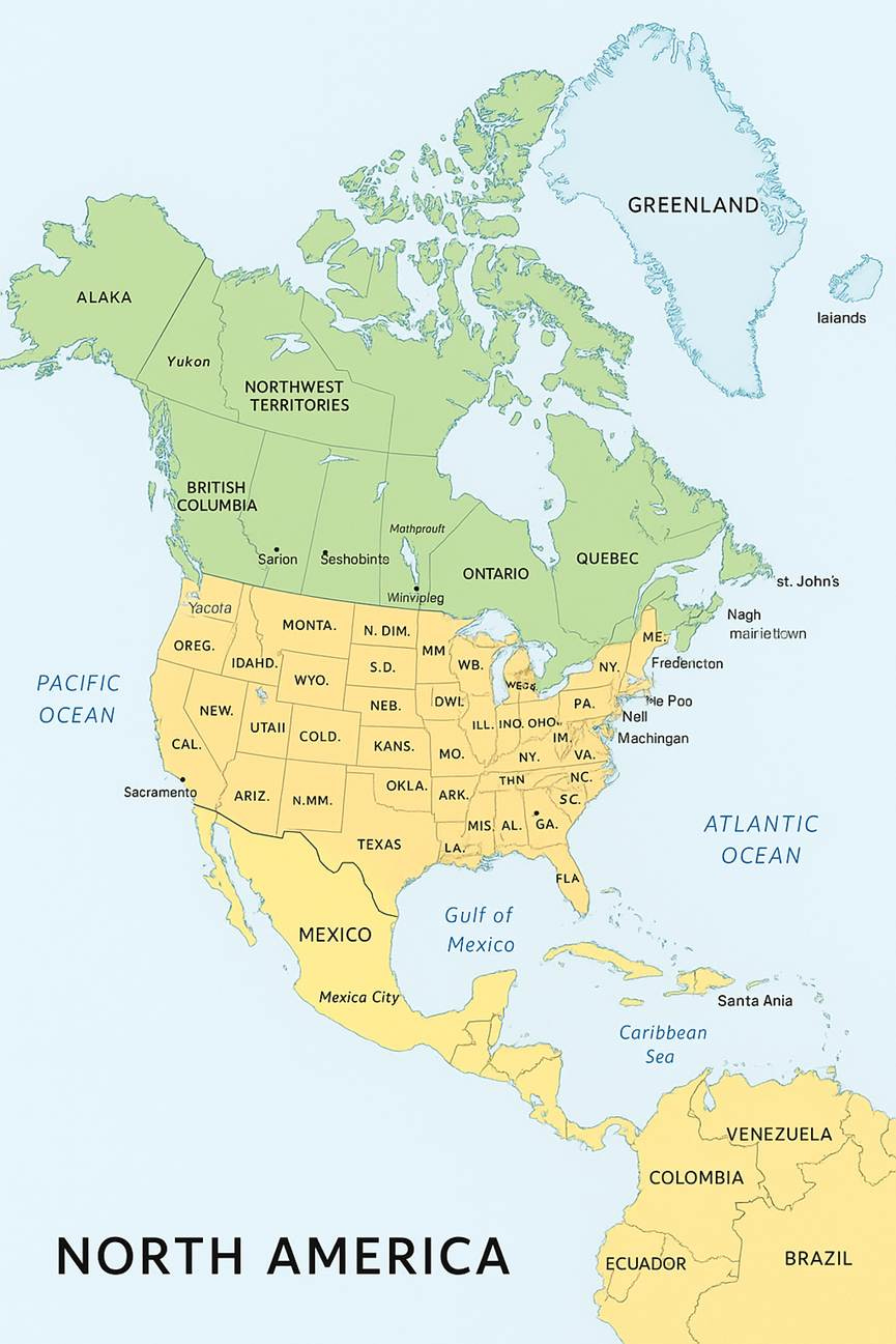 A map of the north america

AI-generated content may be incorrect.