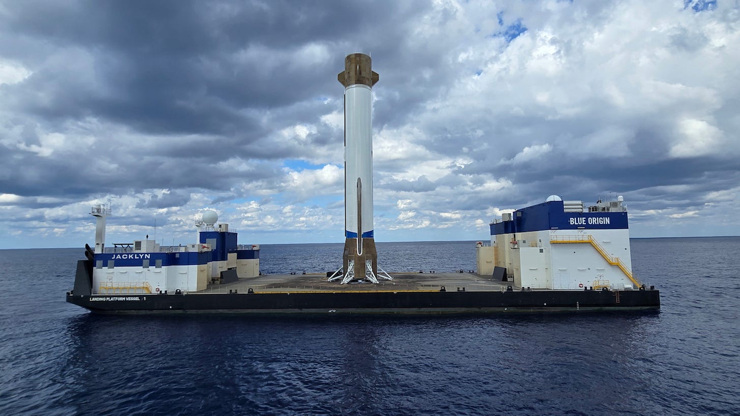 Watch Blue Origin's huge New Glenn rocket ace its epic landing on a ship at  sea (video) | Space