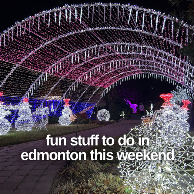 Edmonton Playgrounds Fun Stuff to do in Edmonton This Weekend Lights in the Park at Greenland Garden Centre
