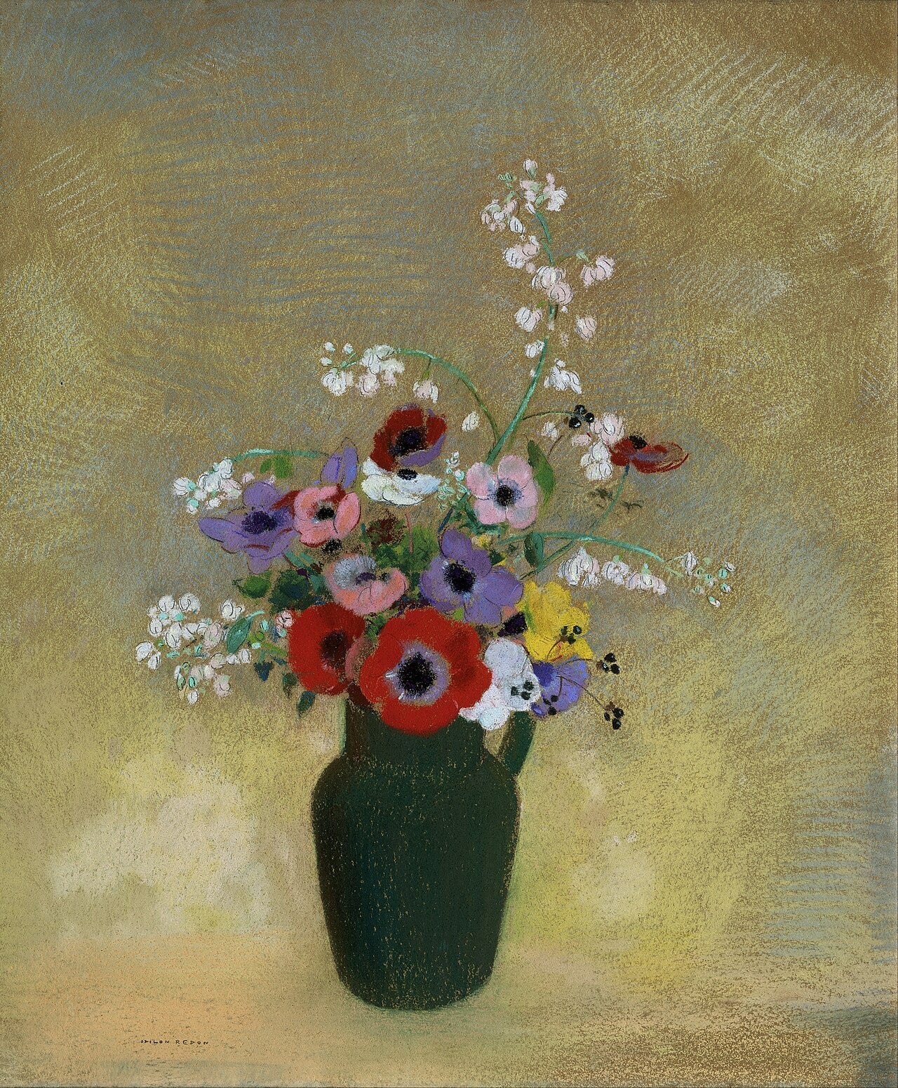 Odilon Redon, Vase of Flowers, about 1910 Odilon Redon, Vase of Flowers, about 1910