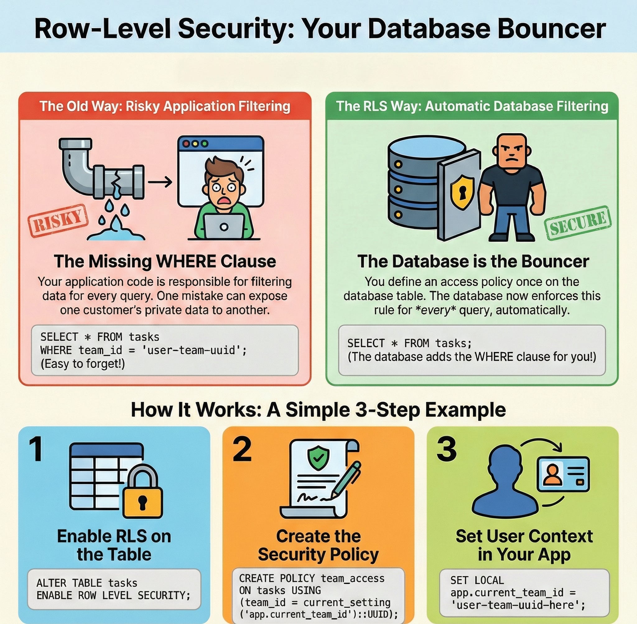 Implementing PostgreSQL Row-Level Security in Production