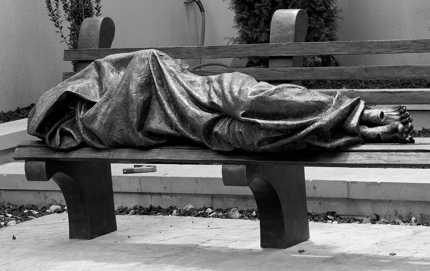 Missouri United Methodist Church unveils 'Homeless Jesus' sculpture | Local | columbiamissourian.com