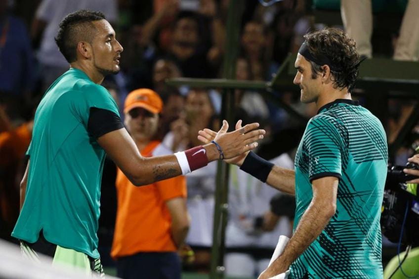 nick kyrgios no respect for roger federer 2019 nick kyrgios no respect for roger federer 2019