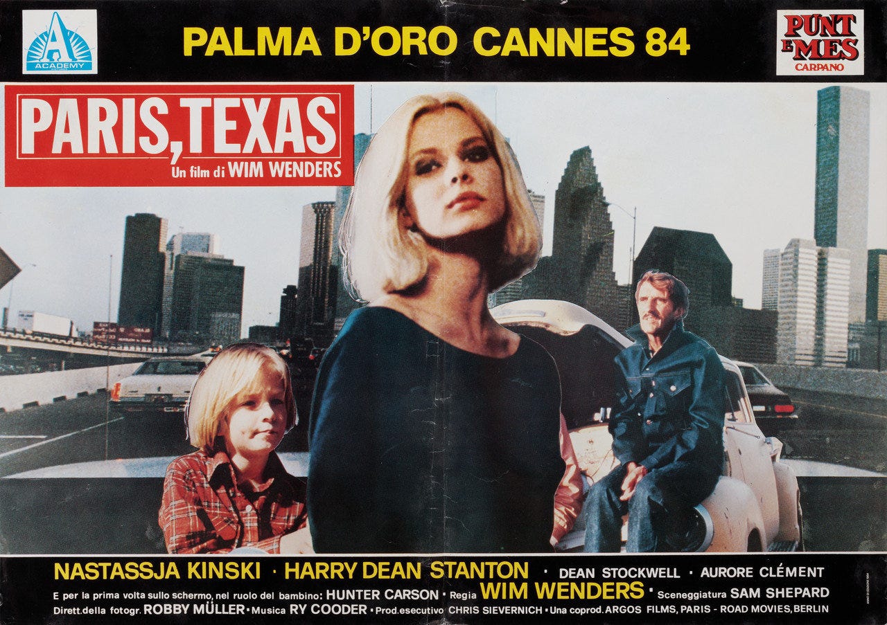 Paris Texas Film Poster