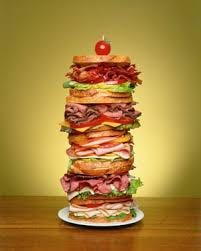 A tall sandwich on a plate

AI-generated content may be incorrect.
