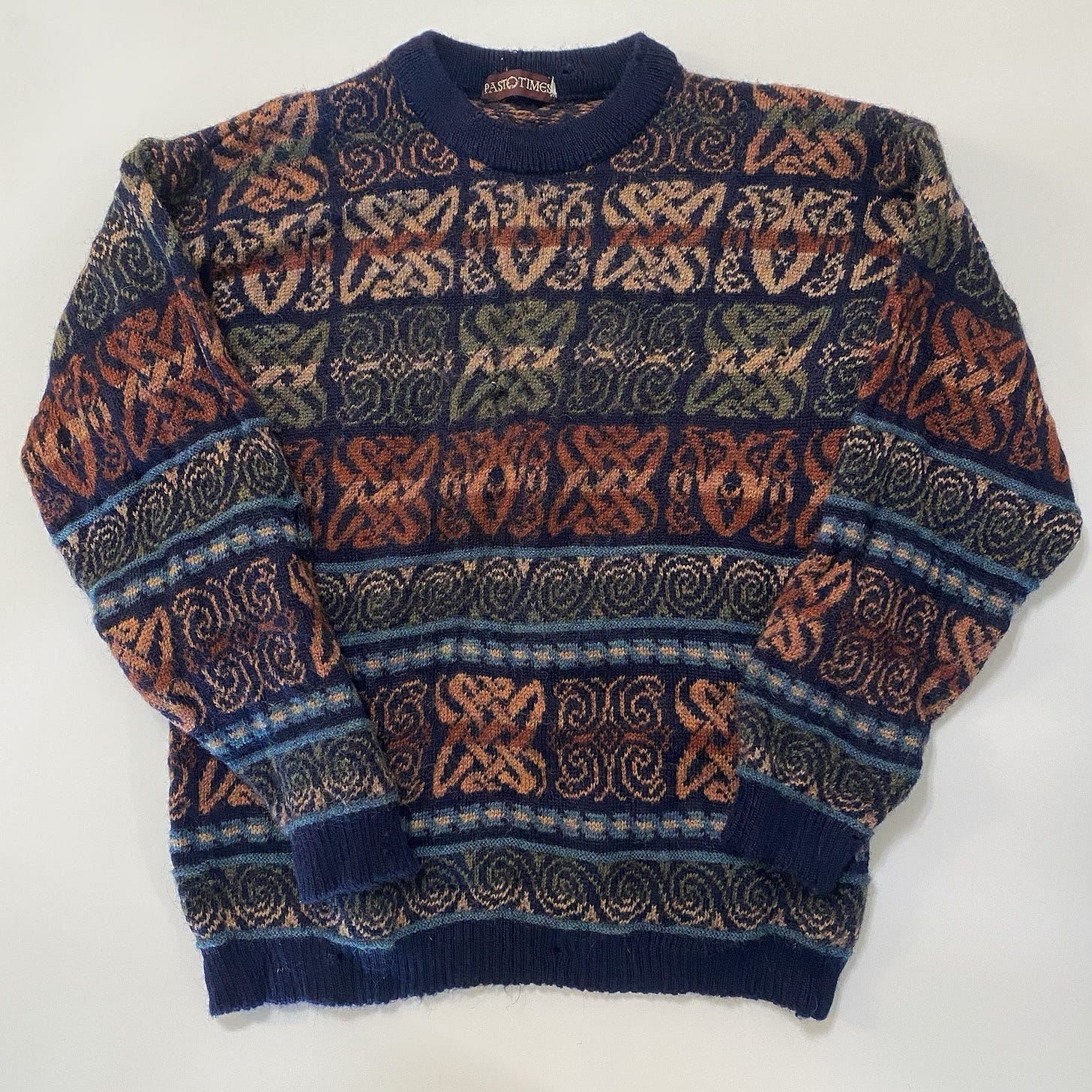 Past Times Sweater 100% Wool Size M Fall Autumn Cozy Sweater - Picture 2 of 6